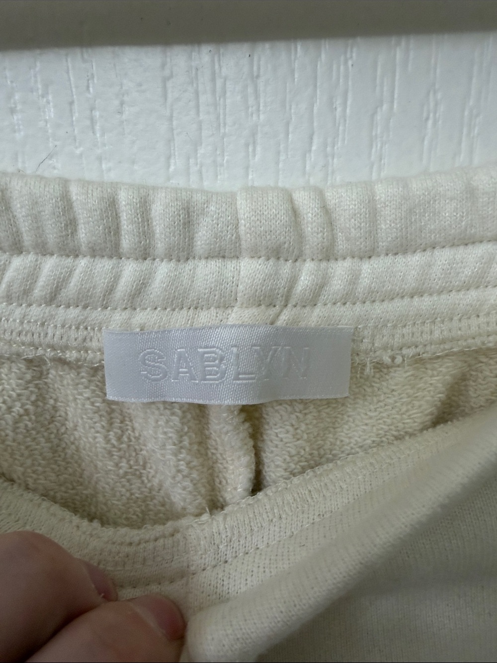 Sablyn Sweatpants with Pockets in Blizzard - Picture 5 of 6